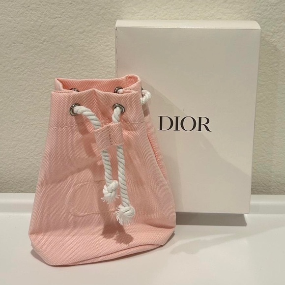 Christian Dior Pink Drawstring Pouch - Picture 3 of 3